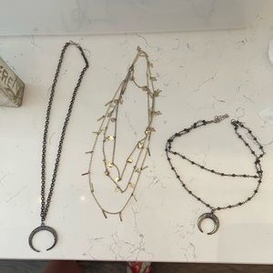 3 necklaces